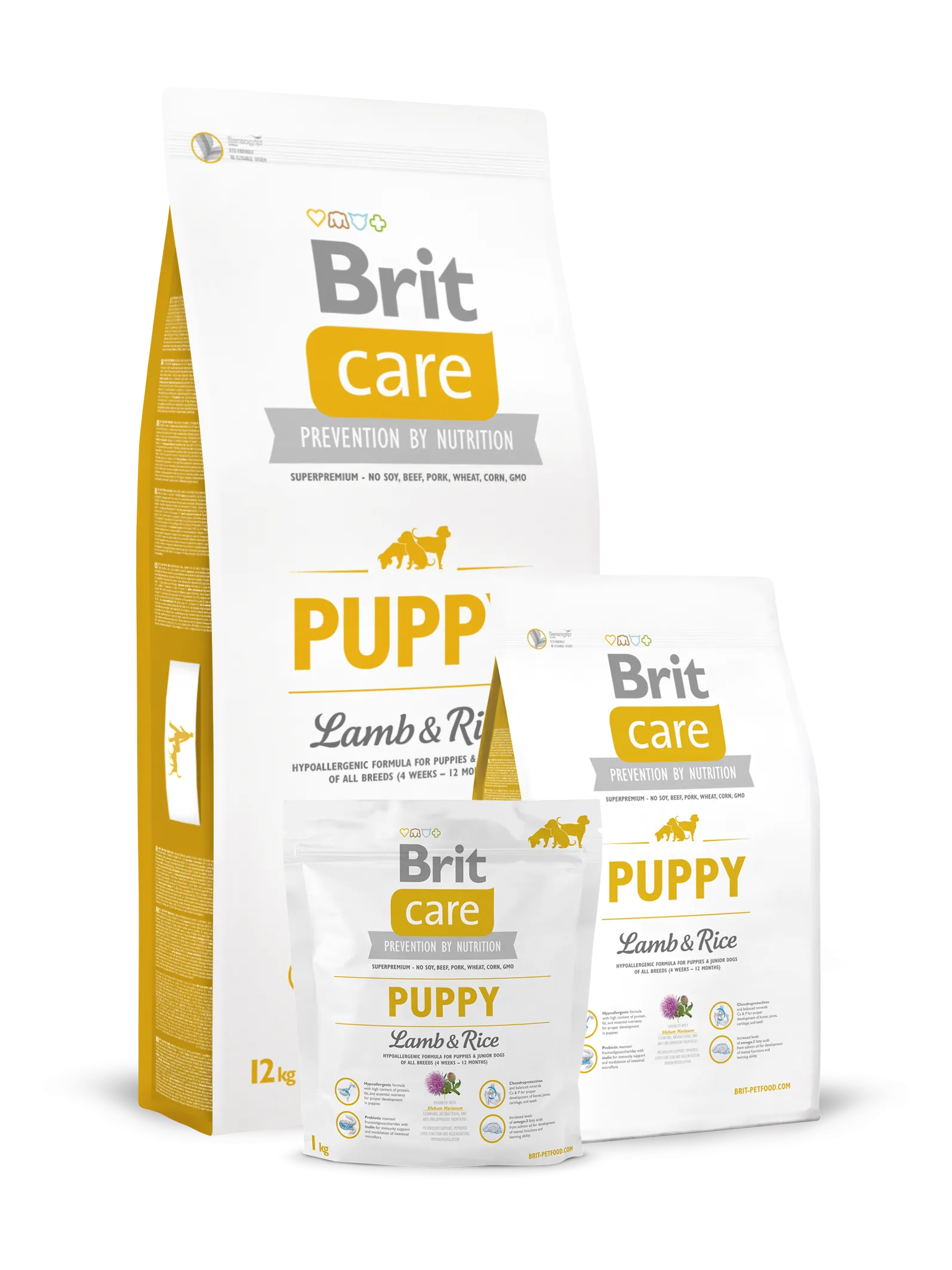 Brit Care Puppy Lamb & Rice dog food bag