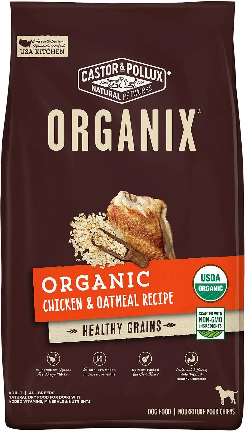 Castor and Pollux Organix Organic Chicken and Oatmeal Dry Dog Food