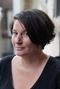 Cindy Meehl, Director of The Dog Doc, with her dog