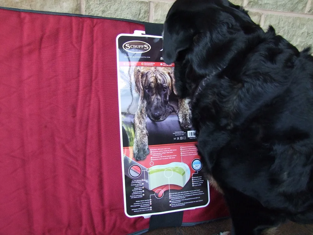 Close-up of the robust Scruffs ArmourDillo dog bed fabric