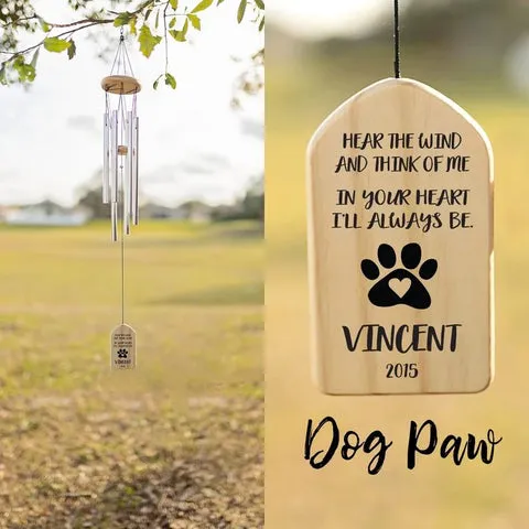 custom doggy windchime
