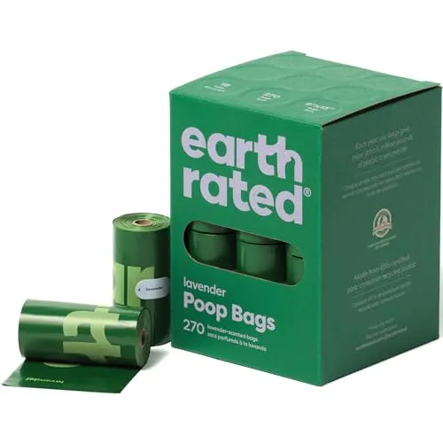Earth Rated lavender-scented, leak-proof dog waste bags for pet owners