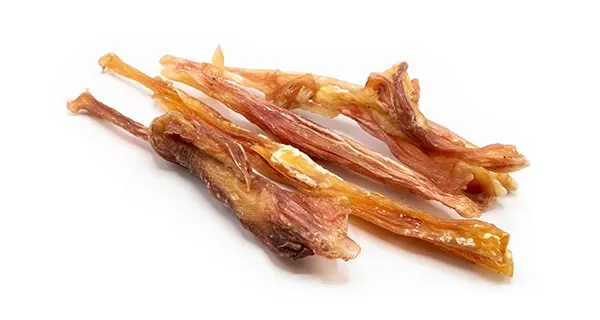 Eldon's Beef Tendons, a flexible and long-lasting dog chew that aids dental health for big dogs