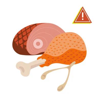 Fatty cuts of meat can cause pancreatitis in dogs.