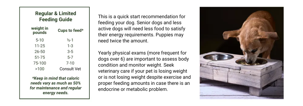 Feeding Guide for Dogs Ad
