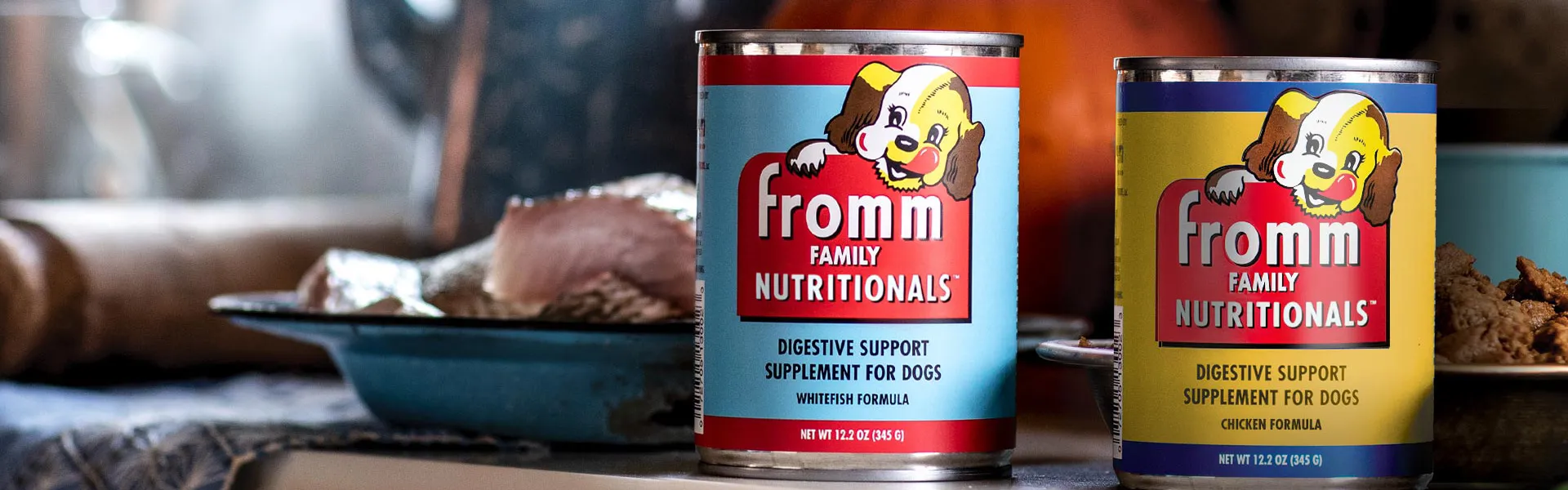 Fromm canned dog food promoting healthy gut maintenance