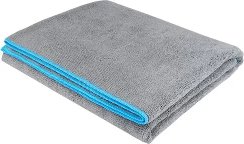 Gray microfiber bath towel designed for dogs and cats