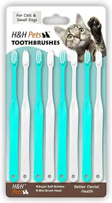 H&amp;H Pets Cat and Small Dog Toothbrush multi-pack for consistent dental care