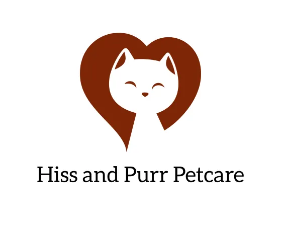 Hiss &amp; Purr Petcare logo, specializing in trusted cat sitting services in Philadelphia