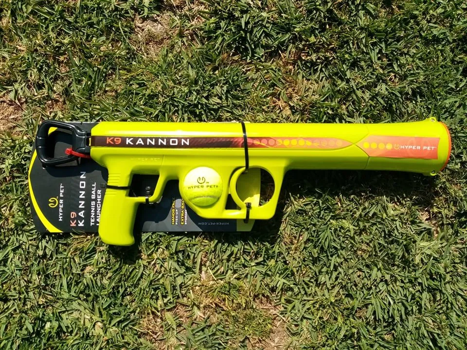 Hyper Pet K9 Kannon Dog Ball Launcher, orange and black