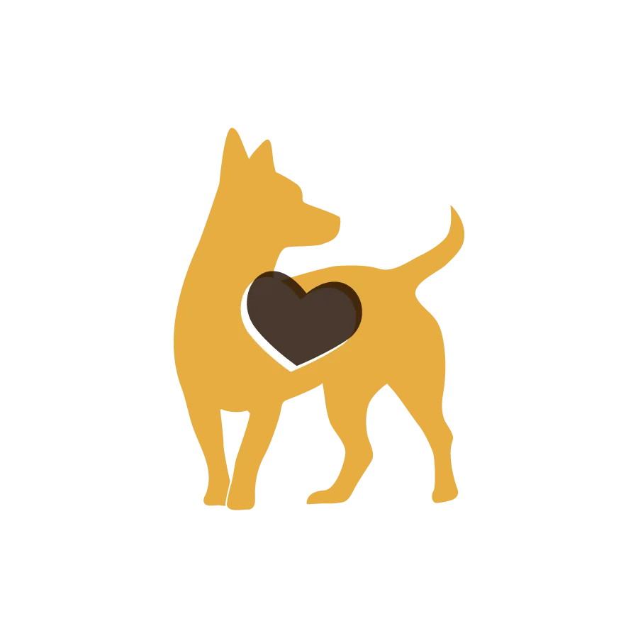 Icon of an orange dog's head, symbolizing healthy body support from Rachael Ray Nutrish dog food