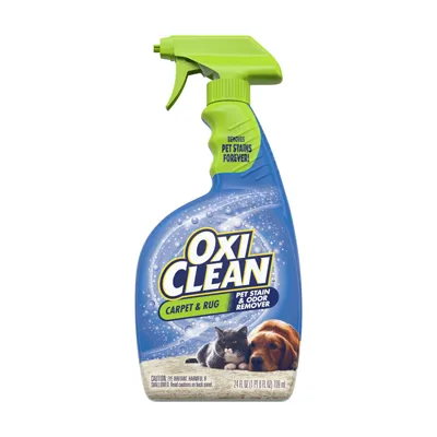 Image of a pet stain and odor remover bottle