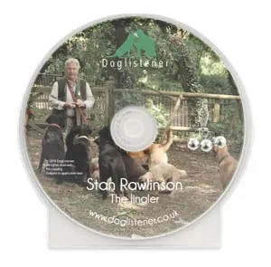 Instructional DVD cover for the Jingler training method, showing dog heel work