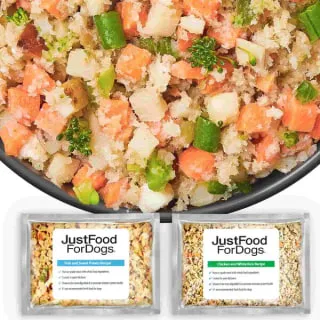 Just Food for Dogs Puppy Variety Pack, offering nutritious fresh meals for 10-month-old puppies at all life stages.