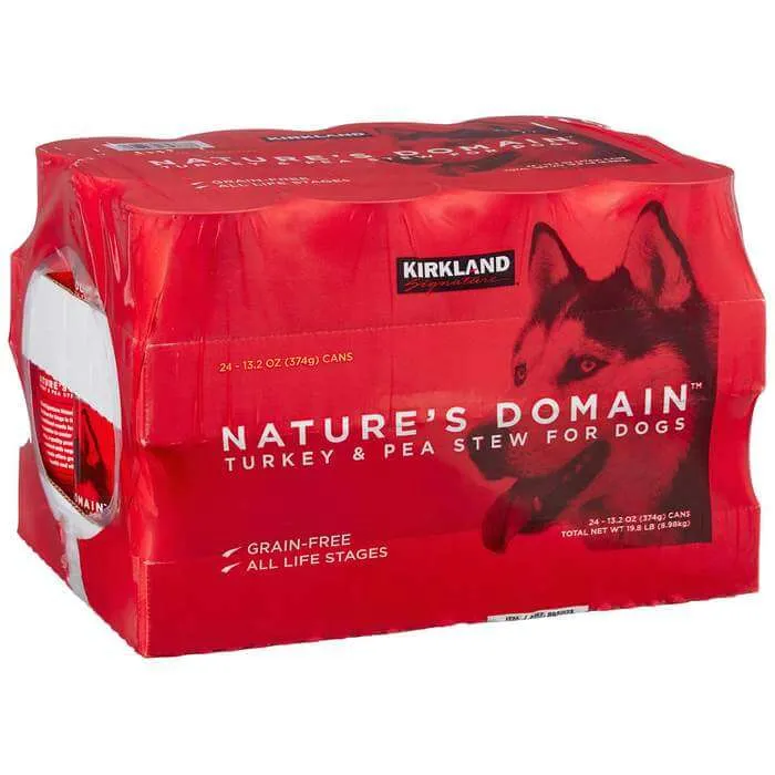 Kirkland Signature Nature's Domain Turkey and Pea Stew canned dog food