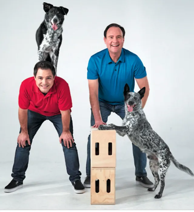 Larry Kay and Chris Perondi, authors of an acclaimed dog trick training book