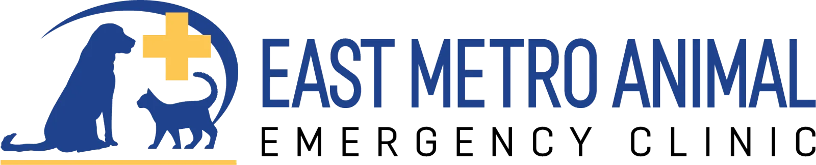 Logo of an after-hours animal emergency clinic, a crucial resource when searching for a 24hr vet near me