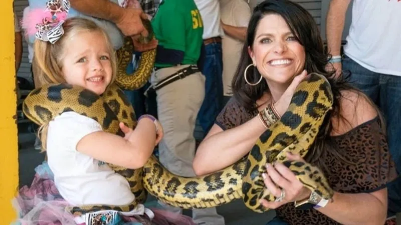Mobile zoo bringing exotic animals to an event