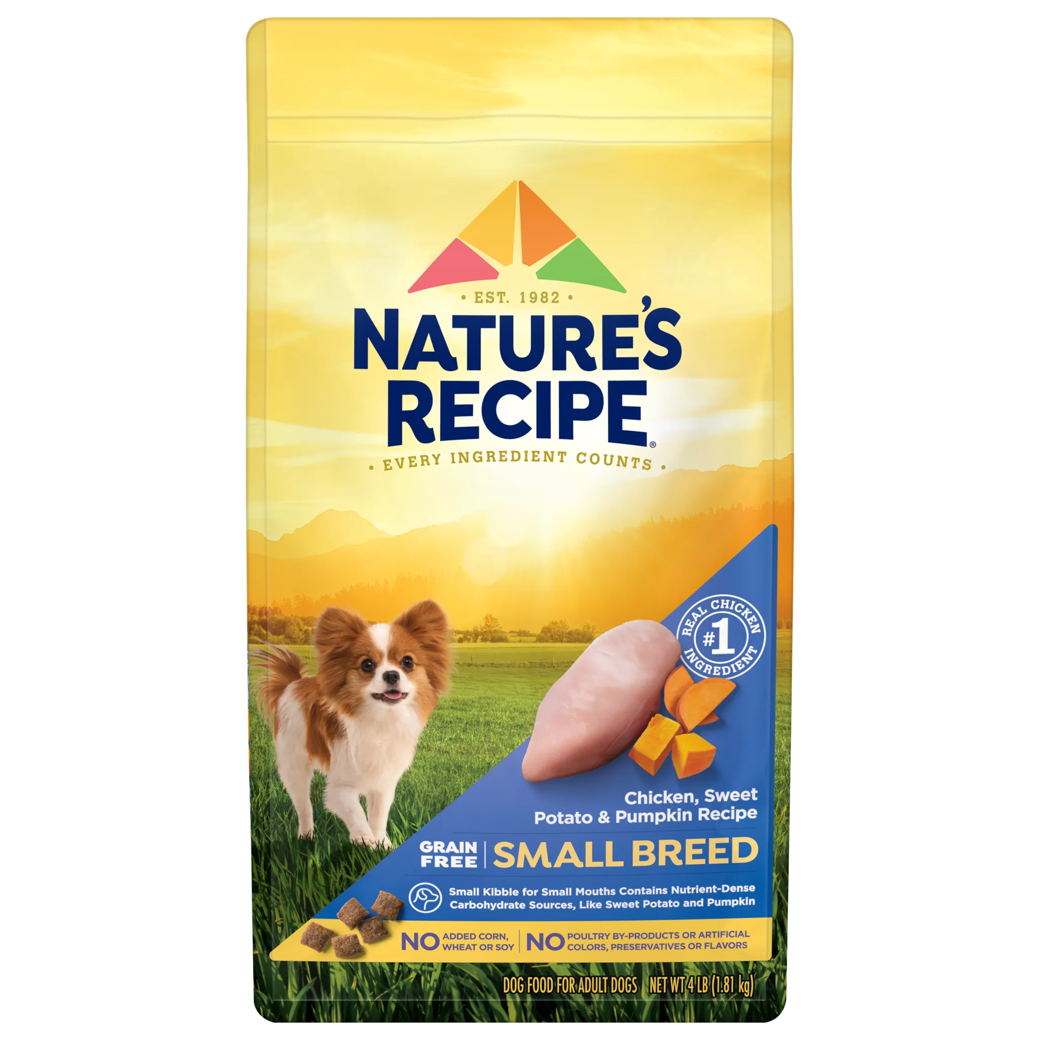 Nature's Recipe Grain Free Small Breed Chicken, Sweet Potato & Pumpkin Recipe Dry Dog Food