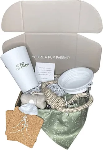 New puppy gift box