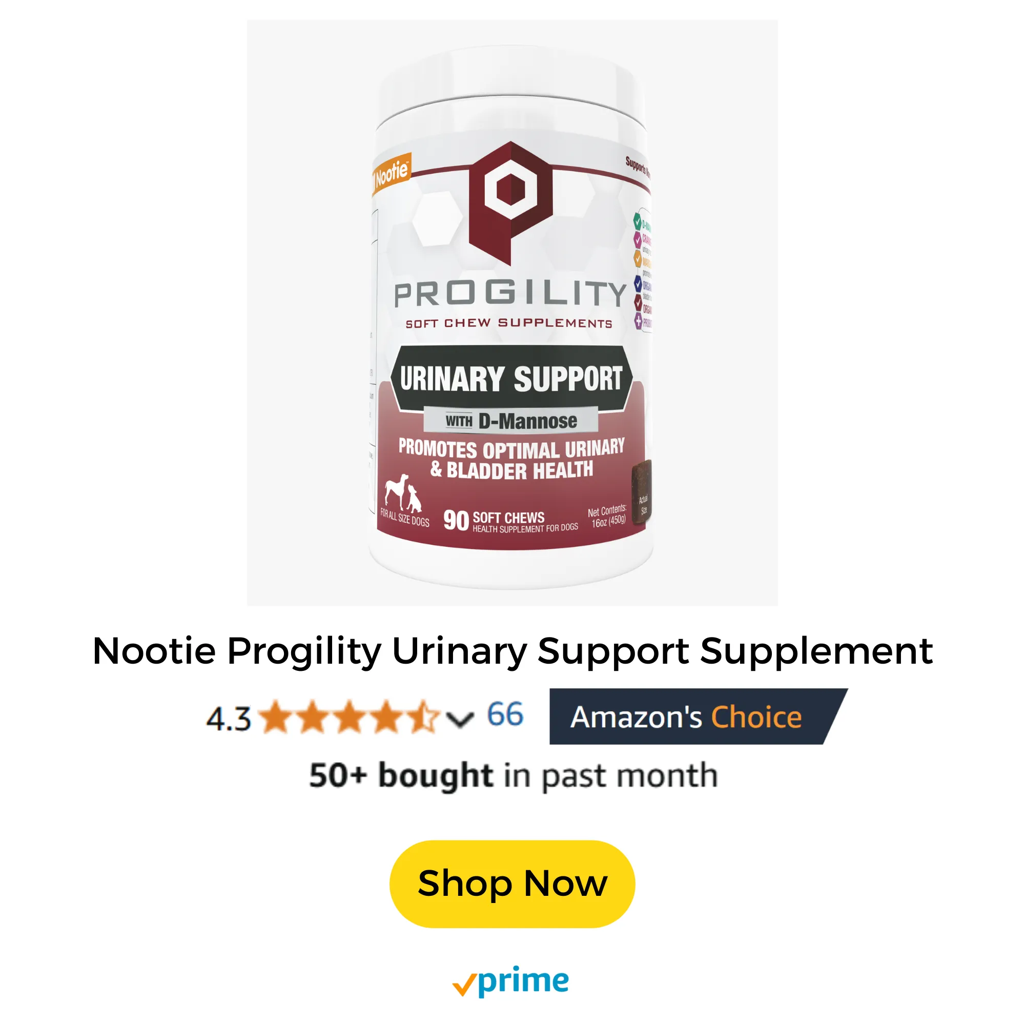Nootie Progility Urinary Support Soft Chews for Dogs