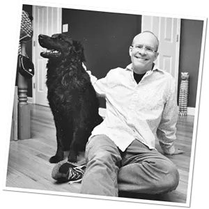 Official portrait of Stick Dog author Tom Watson smiling