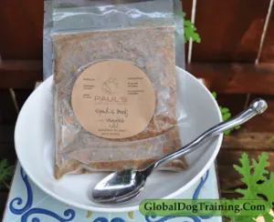 Paul's Custom Pet Food samples for tailored dog nutrition review