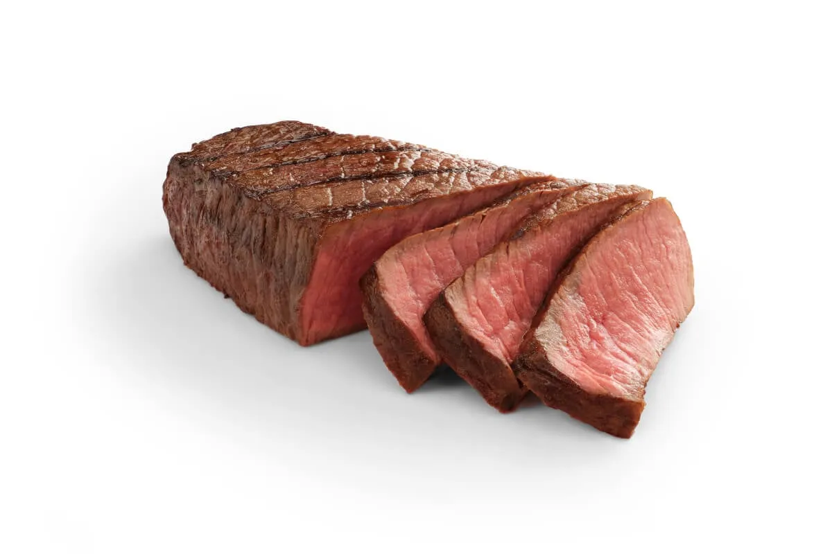 Premium beef cuts for dog food