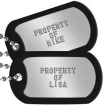 Property of Boyfriend Dog Tags - PROPERTY OF LISA