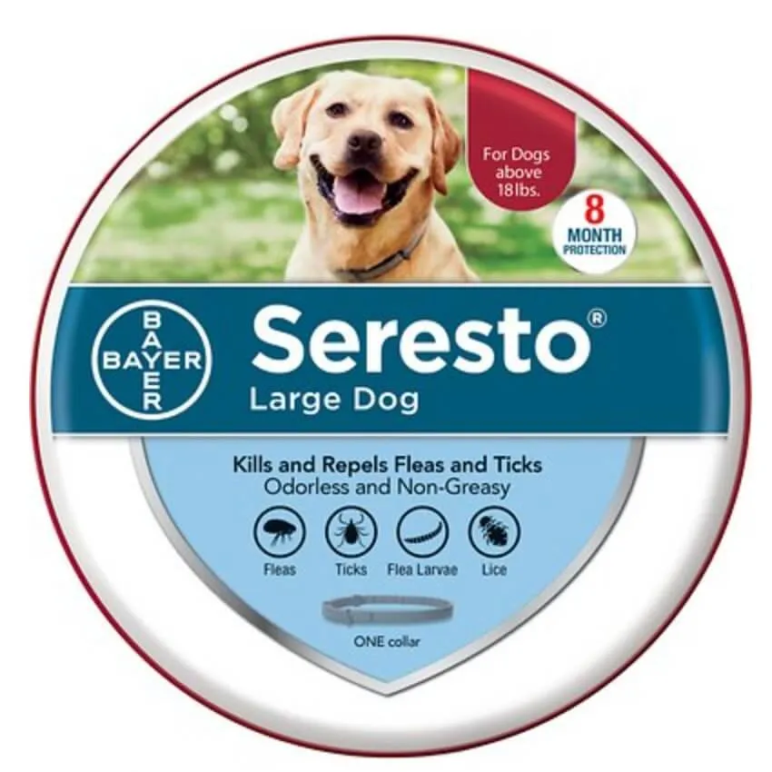 Seresto 8-Month Flea &amp; Tick Collar for Large Dogs.