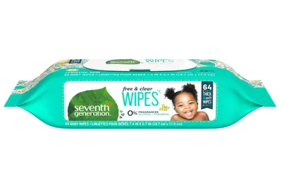 Seventh Generation Free &amp; Clear Wipes for pet paw cleaning
