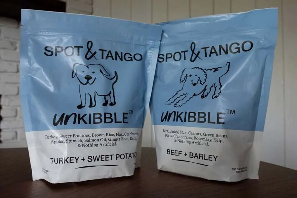 Spot and Tango UnKibble food