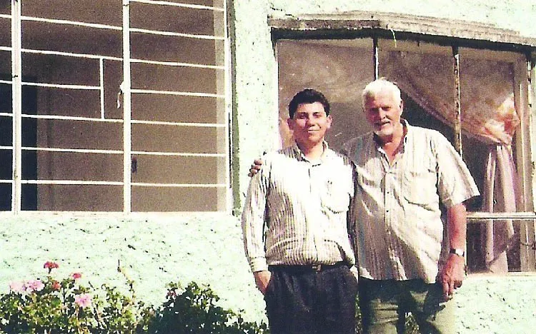 The author with Tobin Jackson.