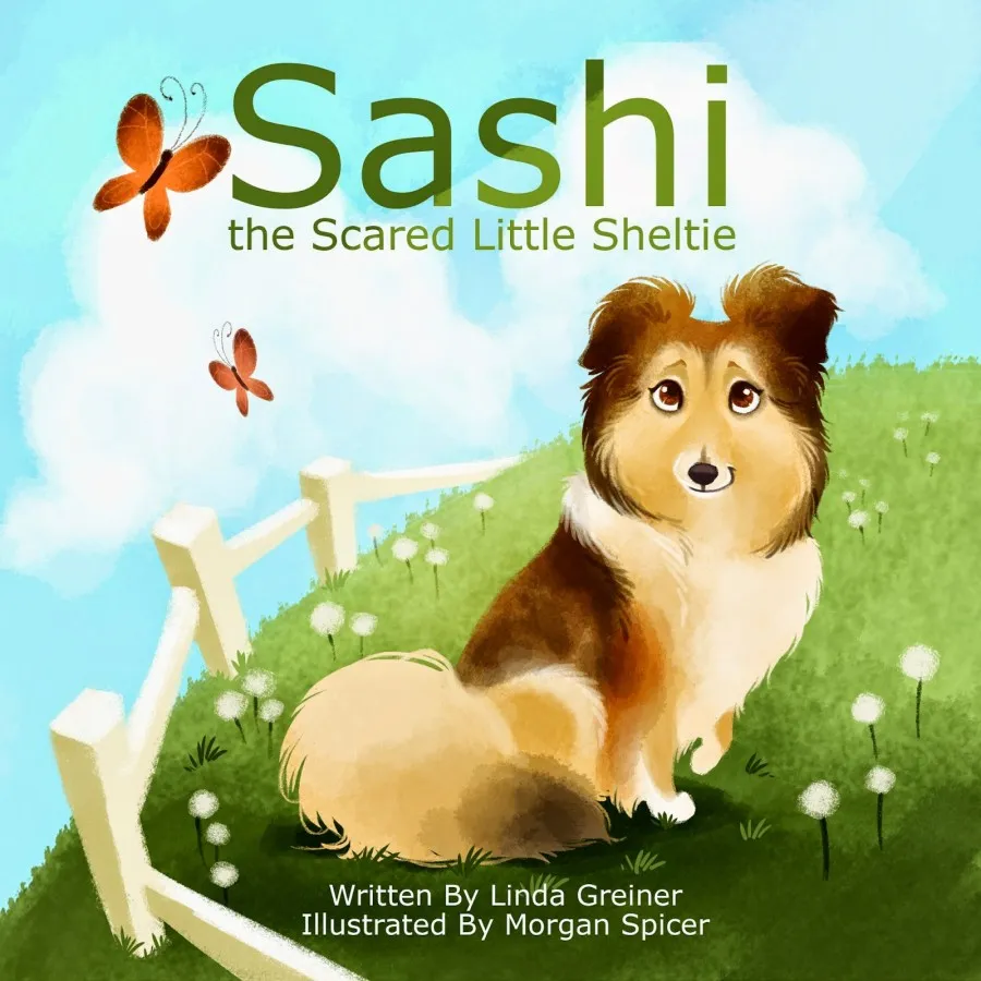 The cover of a children's book about a dog