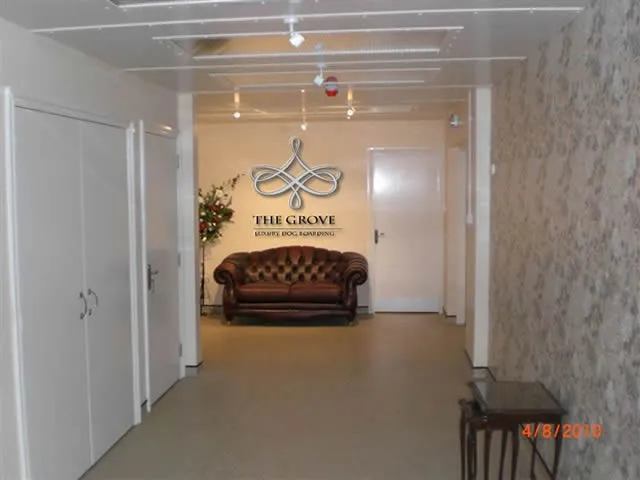 The Grove Luxury Dog Boarding Facility Entrance