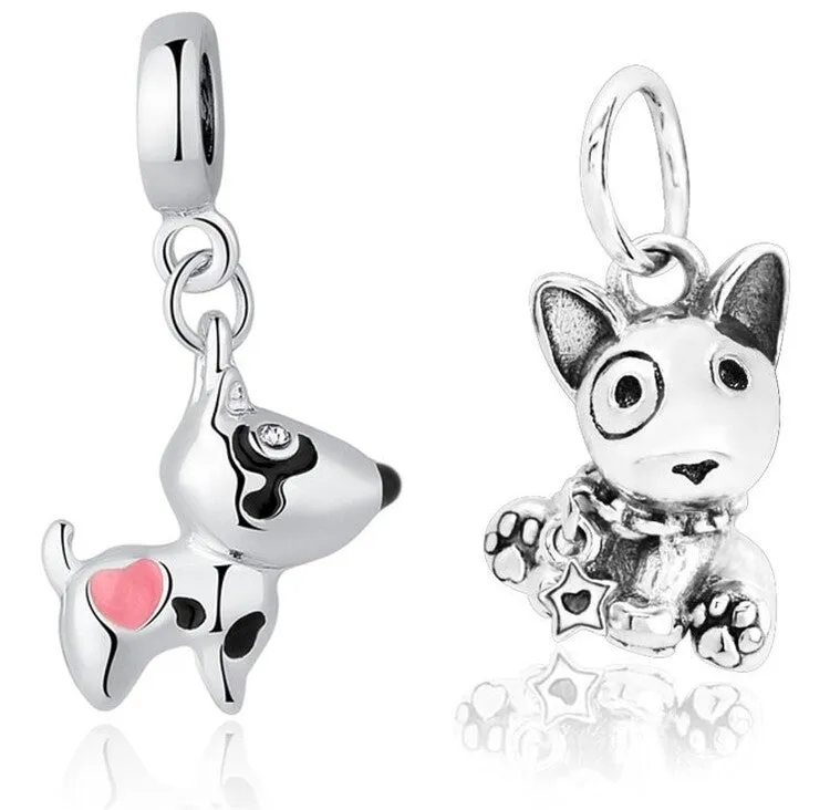 Two cutest Bull Terrier pendants.
