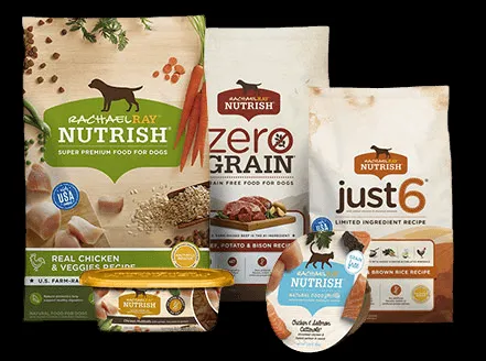 Various Rachael Ray Nutrish sub-brands, some suitable for small dogs
