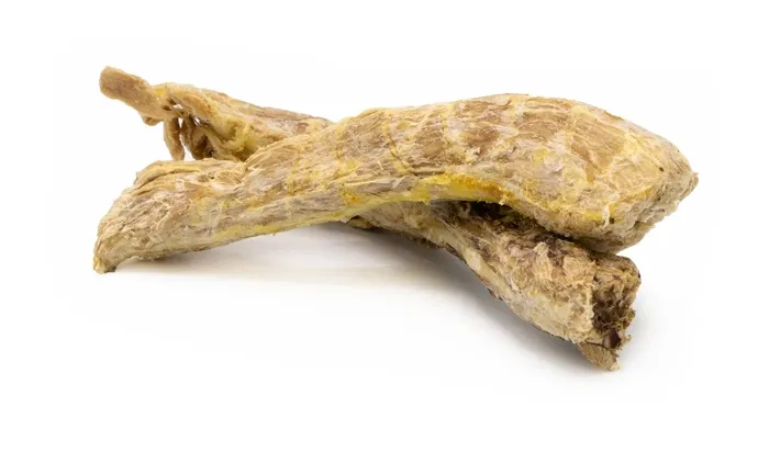 Vital Essentials Turkey Necks, edible raw poultry bones, a nutritious and satisfying chew for all dog sizes.