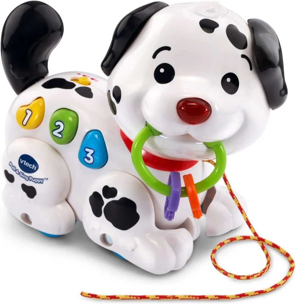VTech Pull and Sing Puppy, an educational walking toy dog for toddlers