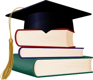 A Basset Hound puppy sits attentively beside a stack of books, symbolizing education and responsible ownership