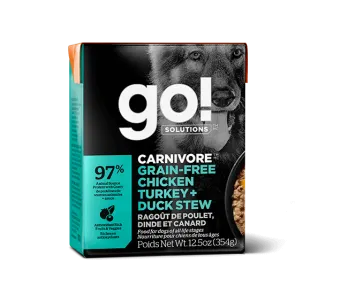 A delicious stew-like dog food, appealing to picky eaters