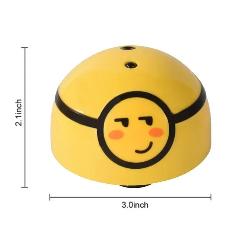 A dog and cat curiously observing a motion-activated toy that moves on its own