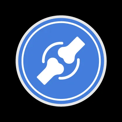 A graphic illustrating glucosamine as a beneficial ingredient for dogs with arthritis, represented by a joint capsule icon.