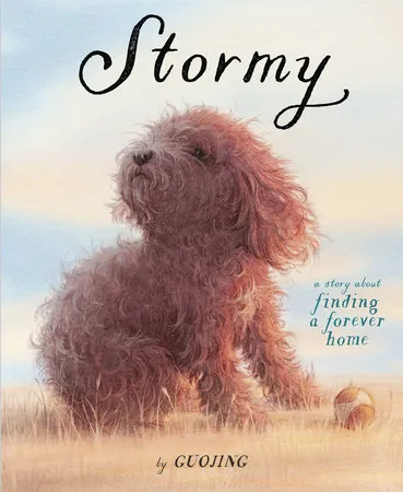 A scared and lonely puppy slowly building trust with a compassionate woman in a wordless story.