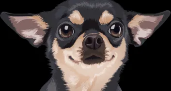 A small dog, possibly a chihuahua, looking concerned, indicating the need for immediate pet care.