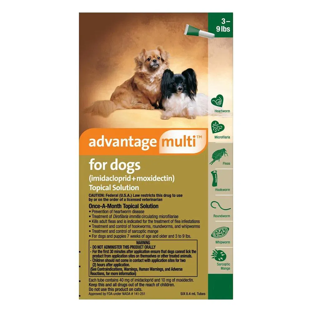 Advantage Multi Advocate for small dogs packaging