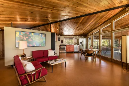 Architectural detail showcasing the distinctive lines of a Bird Cage House