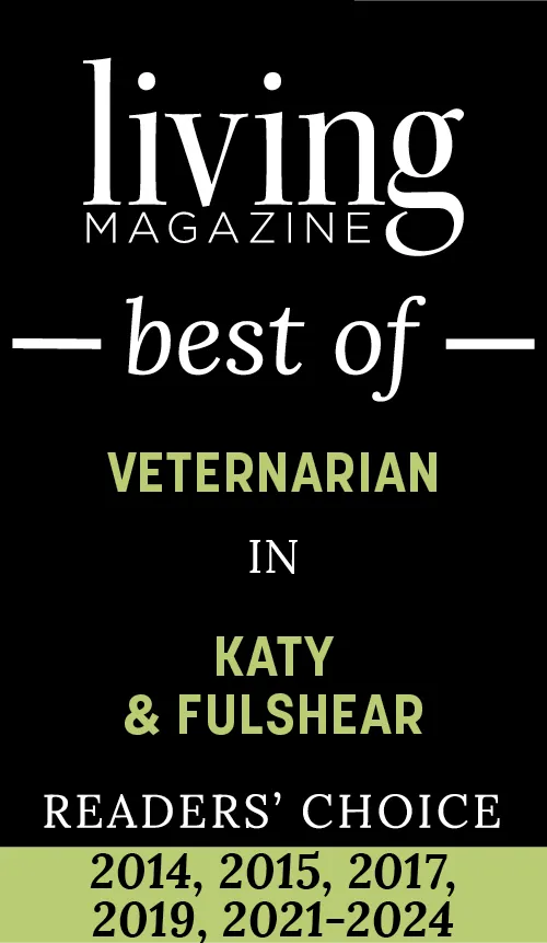 Badge indicating a veterinary center recognized as 'Best of Readers' for multiple years, highlighting consistent excellence.