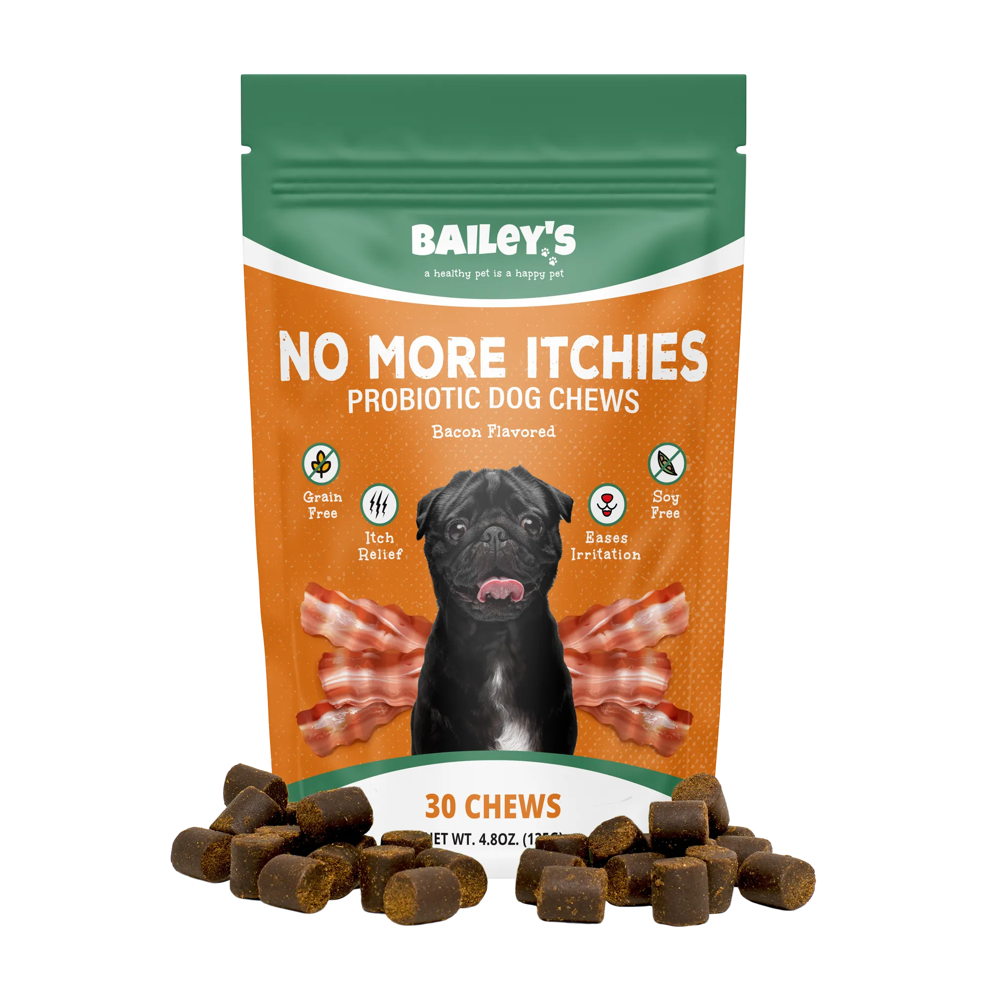 Bailey's No More Itchies Probiotic Dog Chews