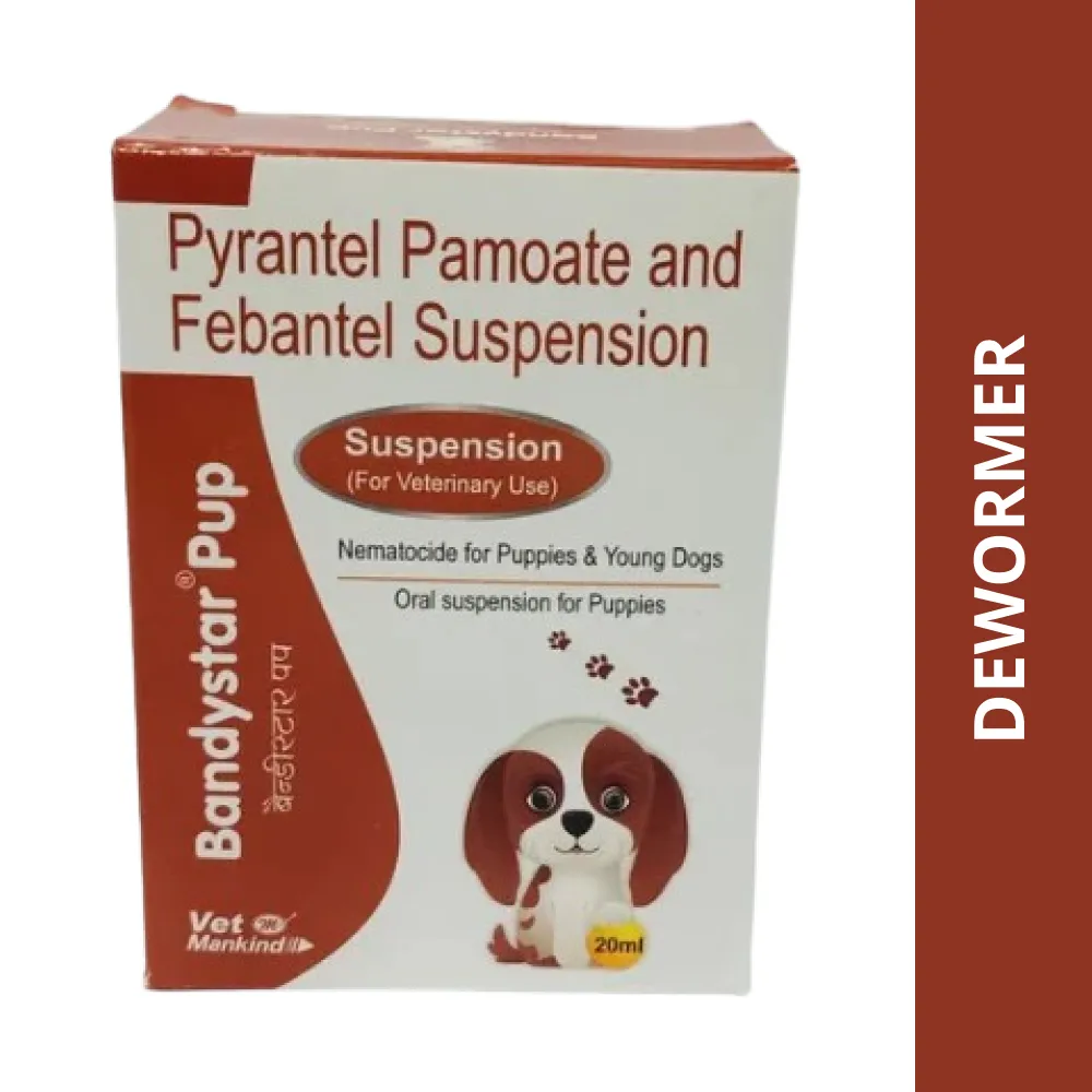 Bandystar Pup Deworming Suspension for Puppies (20ml) bottle